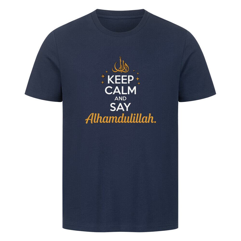 Premium 'Keep Calm' T-shirt voor moslimmannen - BRO Webshop