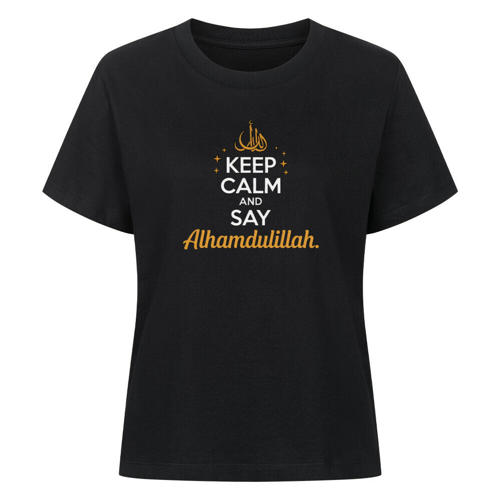 Premium 'Keep Calm' T-shirt voor moslima's - BRO Webshop