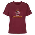 Premium 'Keep Calm' T-shirt voor moslima's - BRO Webshop
