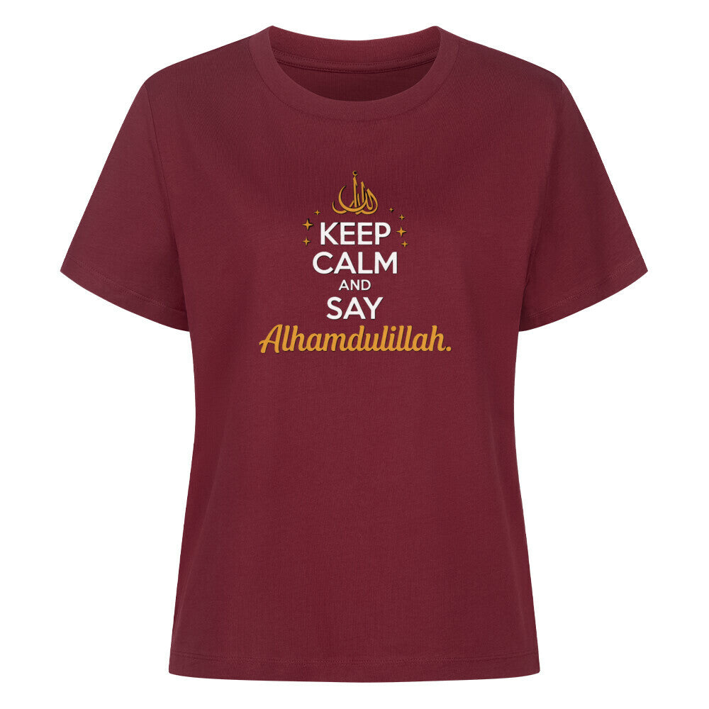 Premium 'Keep Calm' T-shirt voor moslima's - BRO Webshop