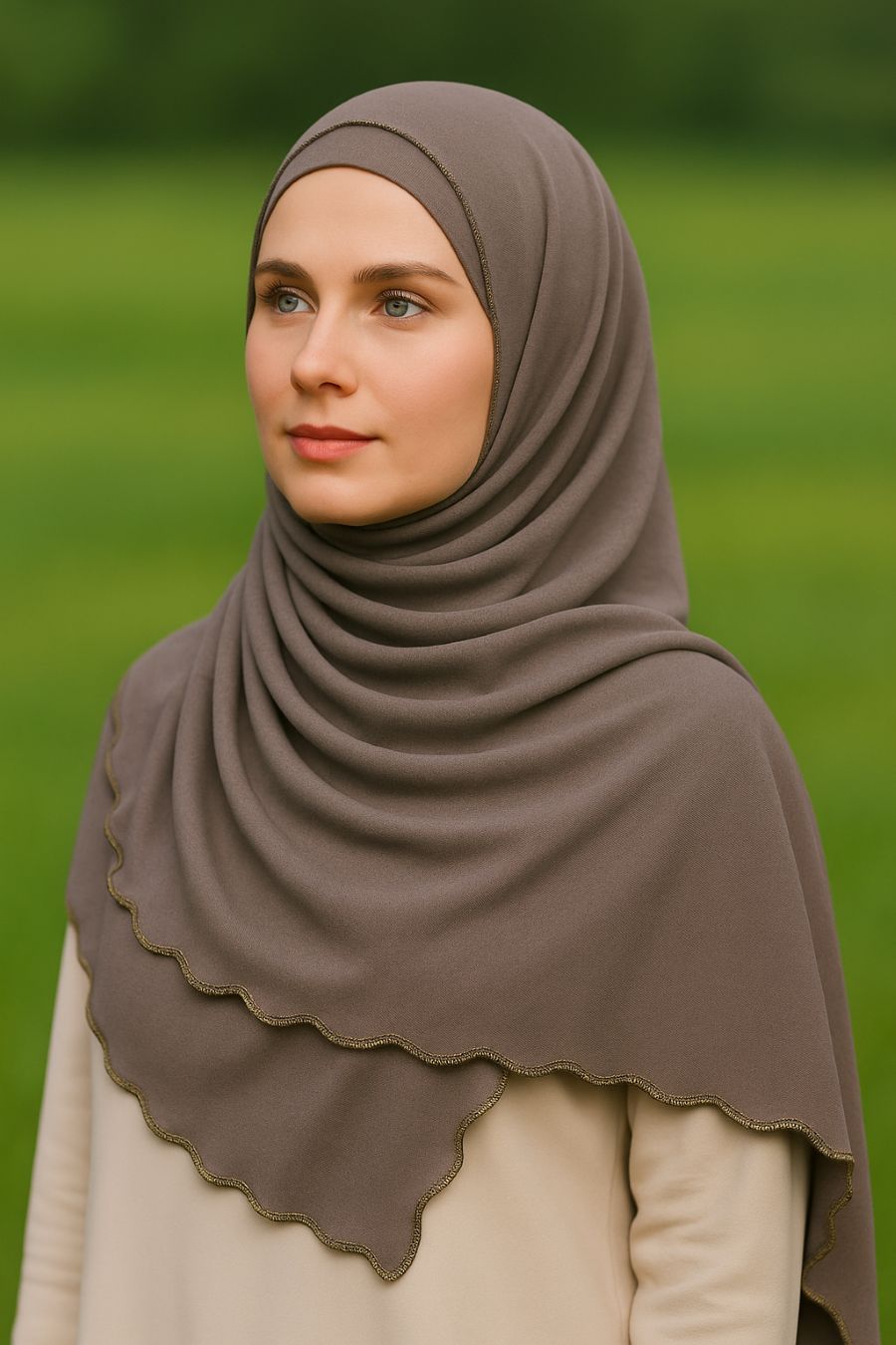 Premium Jersey Hijab met subtiele golfafwerking