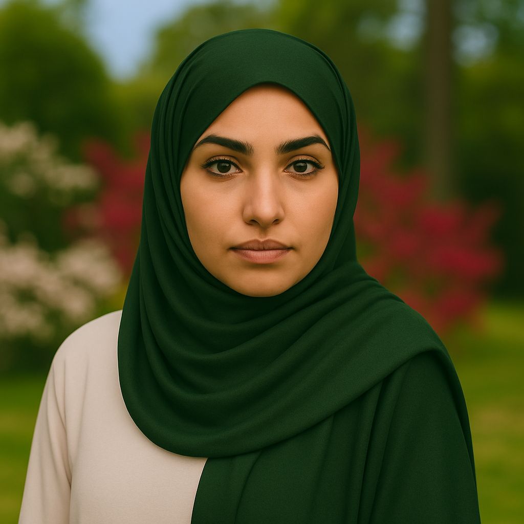 Hijab Groen - Hoofdfoto hoofddoek | byOumich