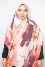 Aquarel print hijab - Print hoofddoek | byOumich