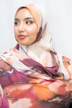 Aquarel print hijab - Print hoofddoek | byOumich