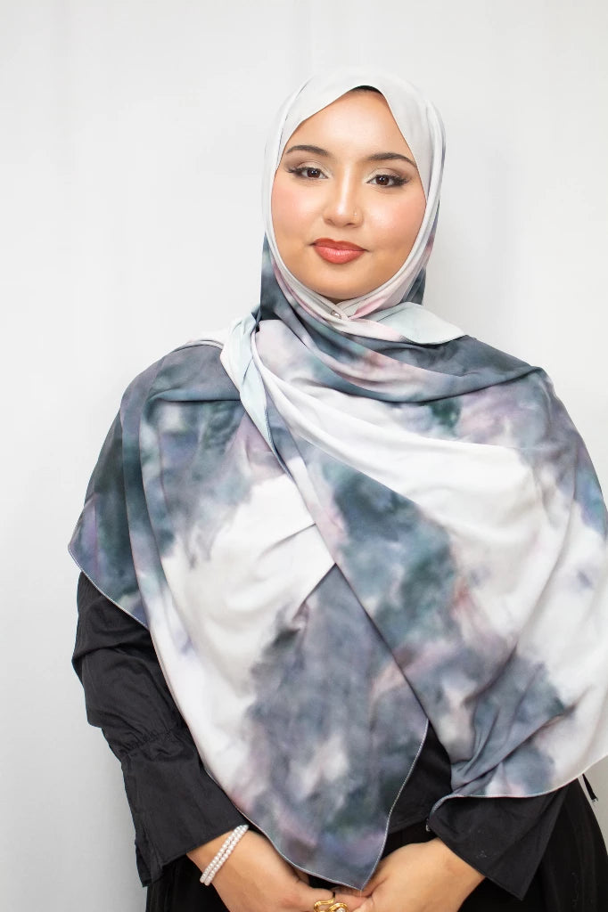 Aquarel print hijab - Print hoofddoek | byOumich