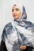 Aquarel print hijab - Print hoofddoek | byOumich