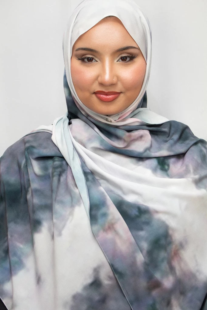 Aquarel print hijab - Print hoofddoek | byOumich