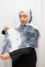 Aquarel print hijab - Print hoofddoek | byOumich
