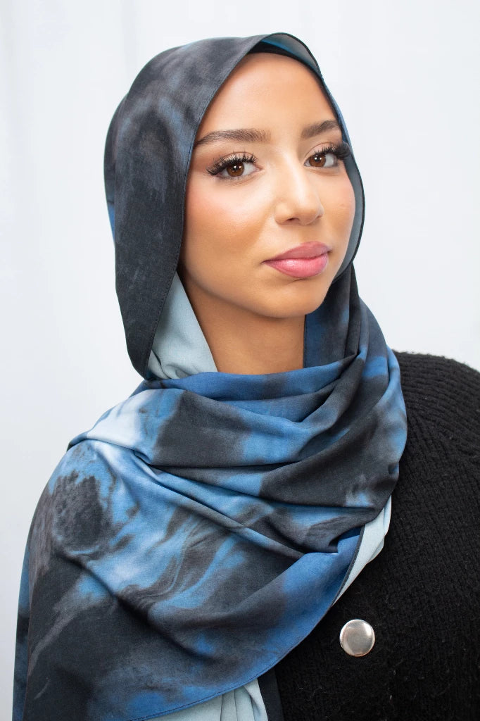 Aquarel print hijab - Print hoofddoek | byOumich