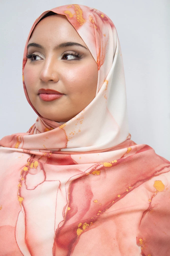 Aquarel print hijab - Print hoofddoek | byOumich