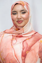 Aquarel print hijab - Print hoofddoek | byOumich