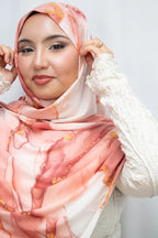 Aquarel print hijab - Print hoofddoek | byOumich