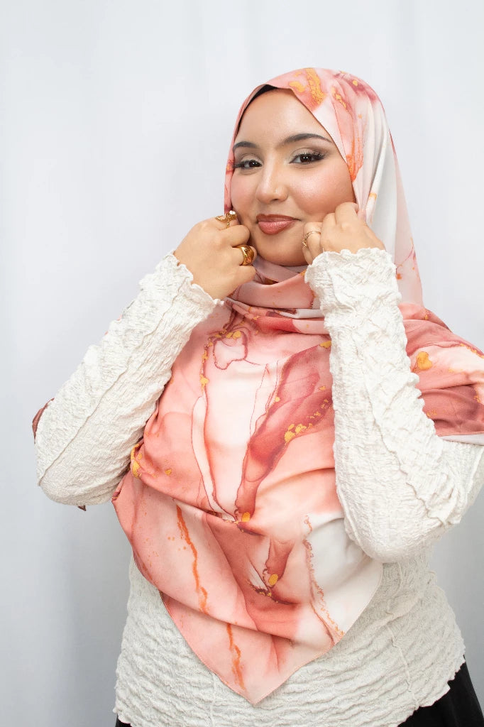 Aquarel print hijab - Print hoofddoek | byOumich
