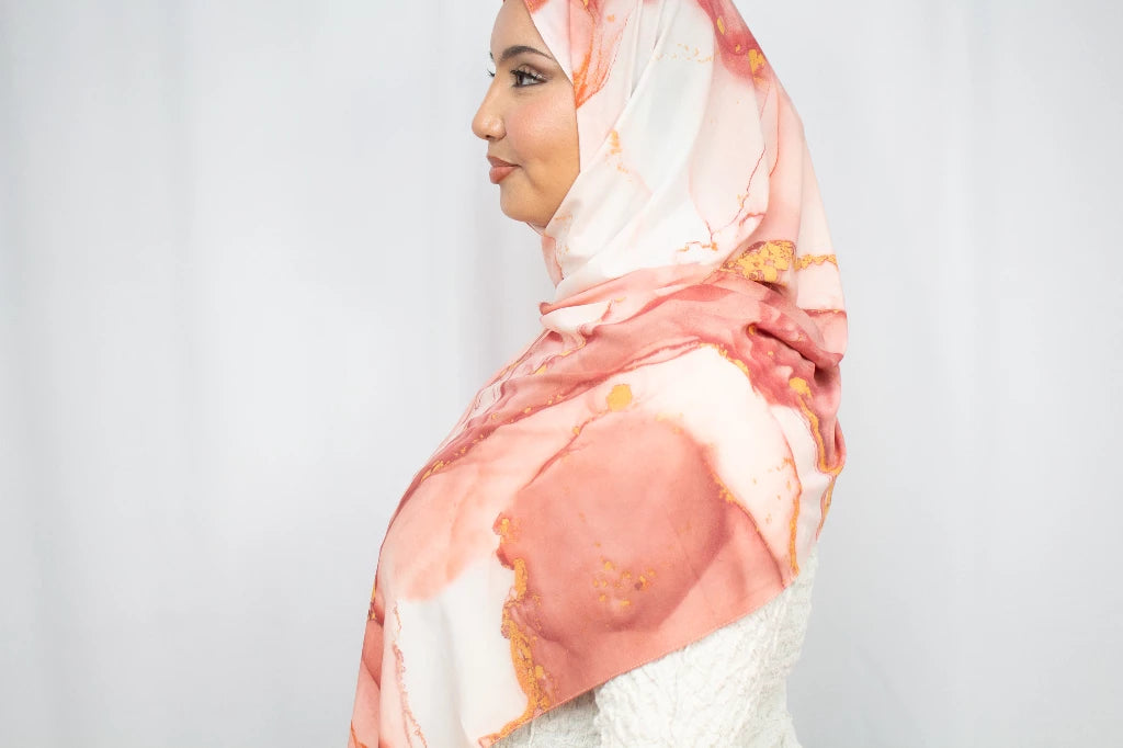 Aquarel print hijab - Print hoofddoek | byOumich