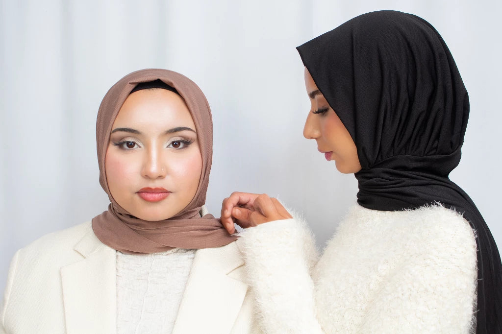 Instant Hijab met Knopen - Eenvoudig te Dragen
