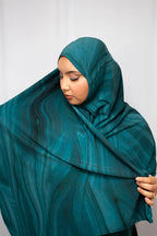 Aquarel print hijab - Print hoofddoek | byOumich