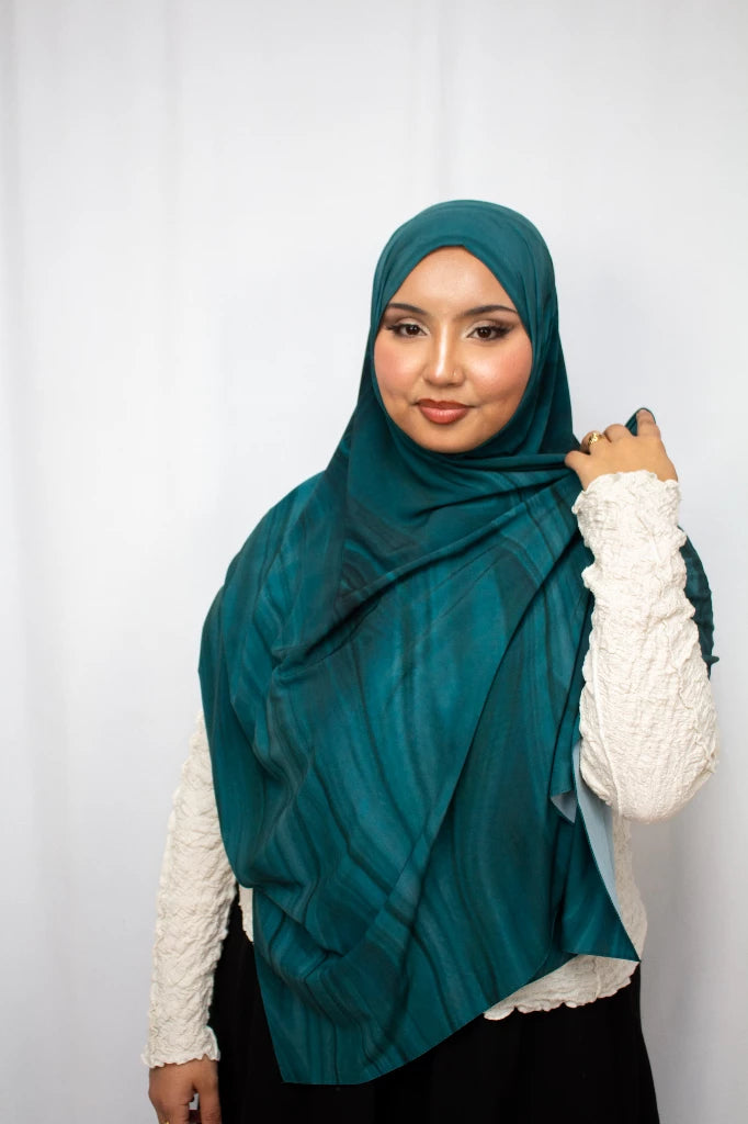 Aquarel print hijab - Print hoofddoek | byOumich