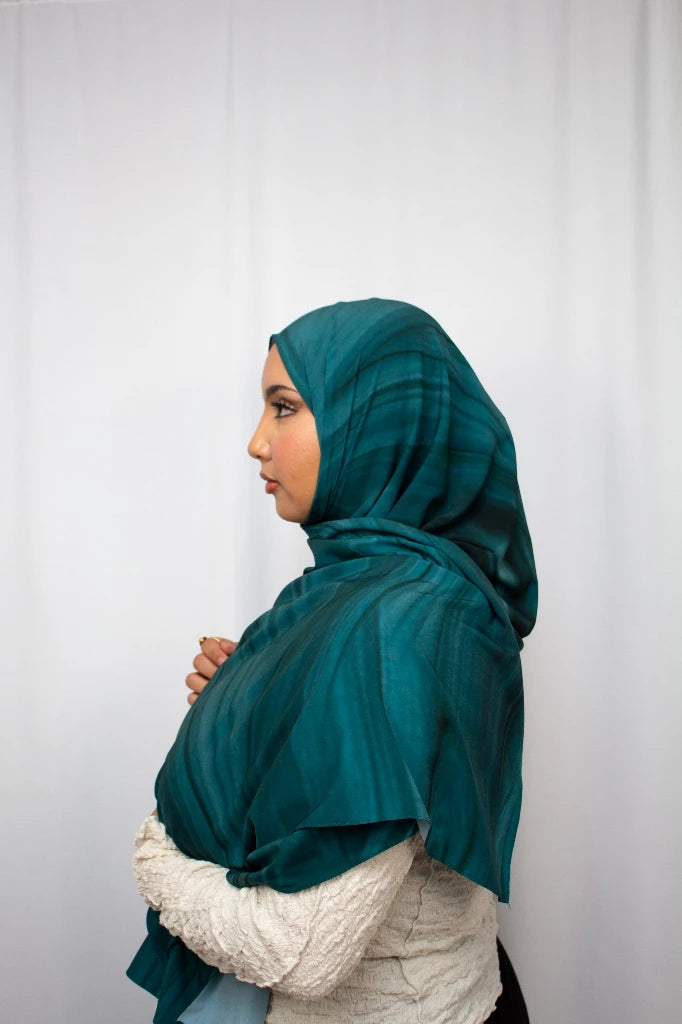 Aquarel print hijab - Print hoofddoek | byOumich