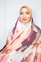 Aquarel print hijab - Print hoofddoek | byOumich