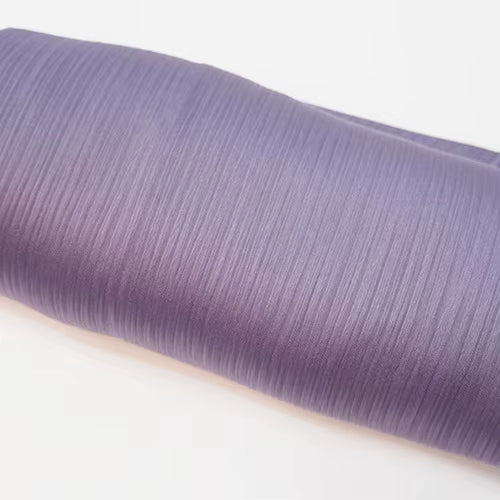 Satin Plissé Hijab in Pastel Purple - byOumich