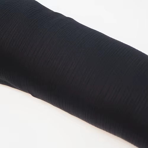 Satin Plissé Hijab in Charcoal Black - byOumich