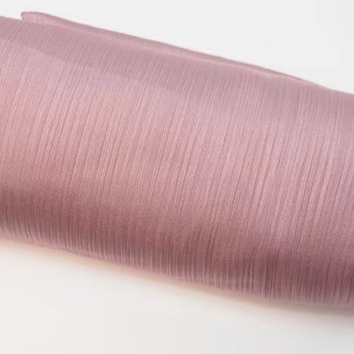 Satin Plissé Hijab in Rose Mauve - byOumich