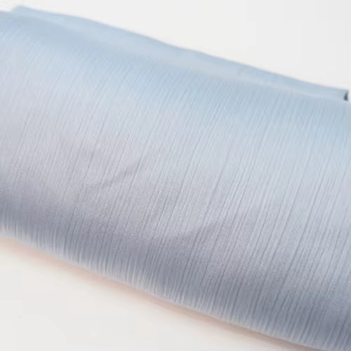 Satin Plissé Hijab in Sky Blue - byOumich