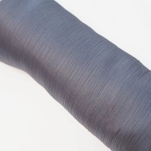 Satin Plissé Hijab in Stormy Grey - byOumich