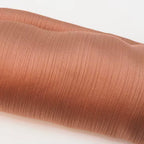 Satin Plissé Hijab in Warm Terracotta - byOumich