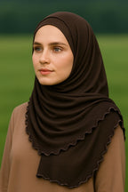 Premium Jersey Hijab met subtiele golfafwerking