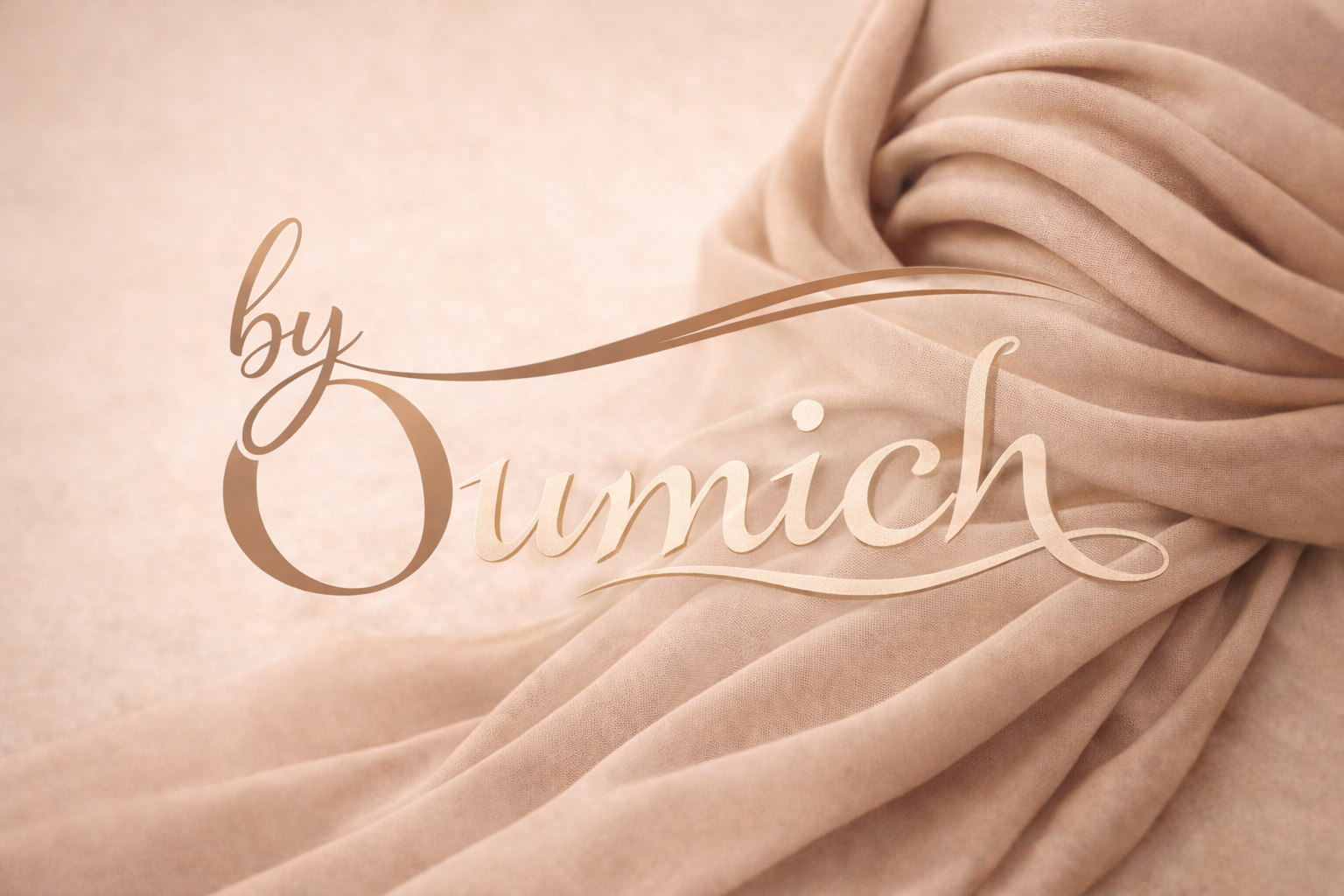 byOumich logo op een zachte sluier