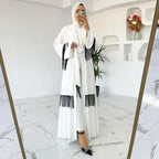 Arabische Dubai-stijl abaya-jurk – effen, met kwastdetail - BRO Webshop