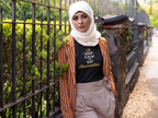 Premium 'Keep Calm' T-shirt voor moslima's - BRO Webshop