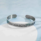 Islam armband - Gegraveerde RVS Bangle met Koran en Shahada Schrift - byOumich