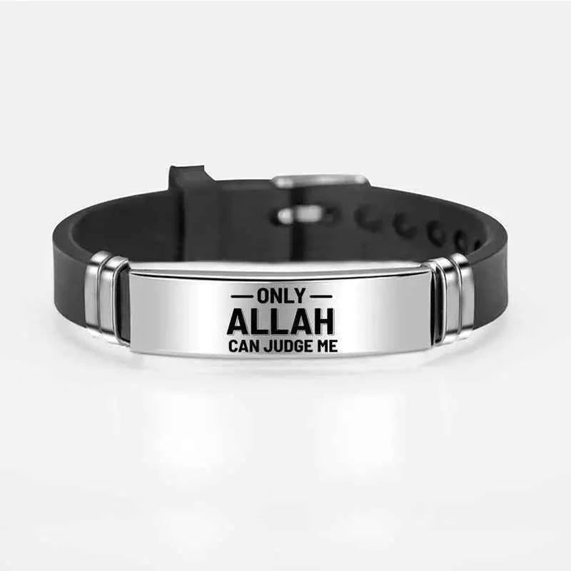 Islam armband RVS silicone - Trendy bangle voor moslims - byOumich