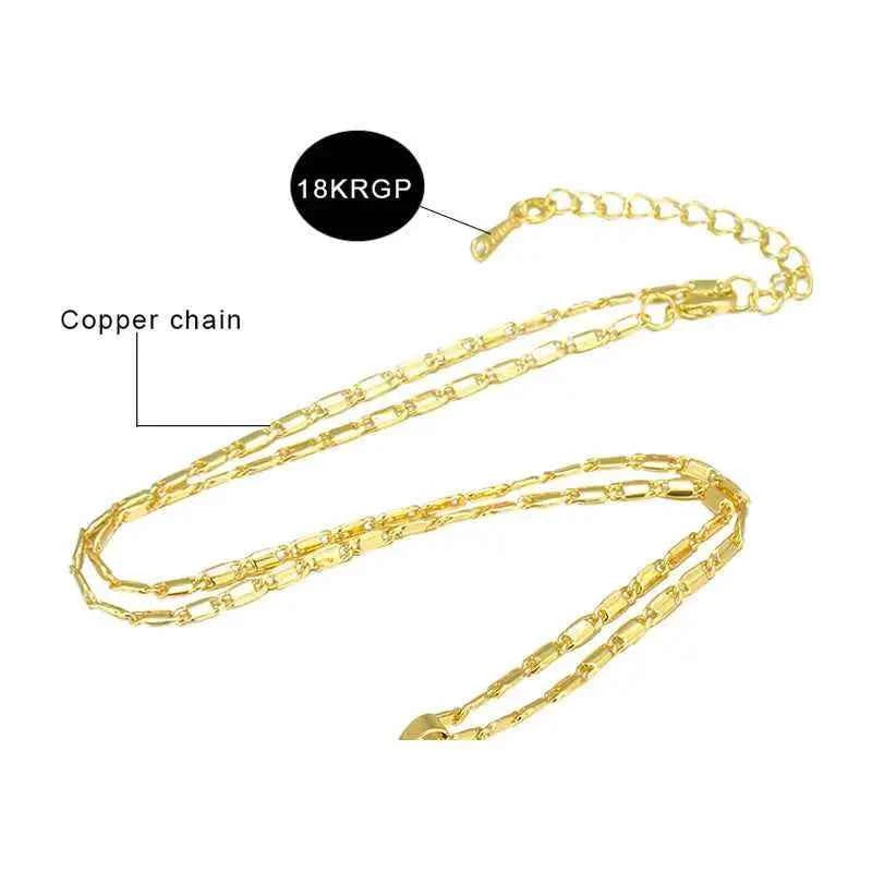 Islam Halsketting MAAN-STER Zilveren Gouden Kleur met CZ Sieraad voor Vrouwen Geschenk - byOumich