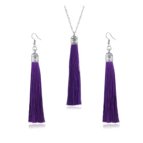 LZHLQ Fashion Tassel Necklace Sets Trendy Women Sweater Chain Necklaces Accessories Set - BRO Webshop