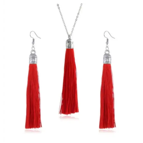 LZHLQ Fashion Tassel Necklace Sets Trendy Women Sweater Chain Necklaces Accessories Set - BRO Webshop