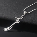 Muslim Imam Ali Sword Necklace Stainless Steel Pendant Necklace Religious Jewelry Gift - BRO Webshop