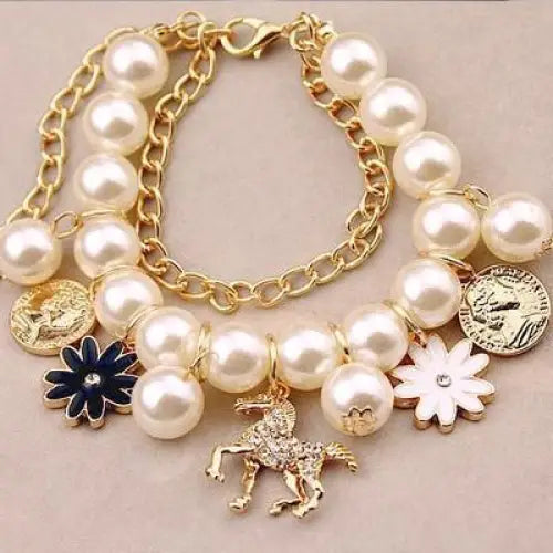 Pearl Flower Bracelet Jewelry - BRO Webshop