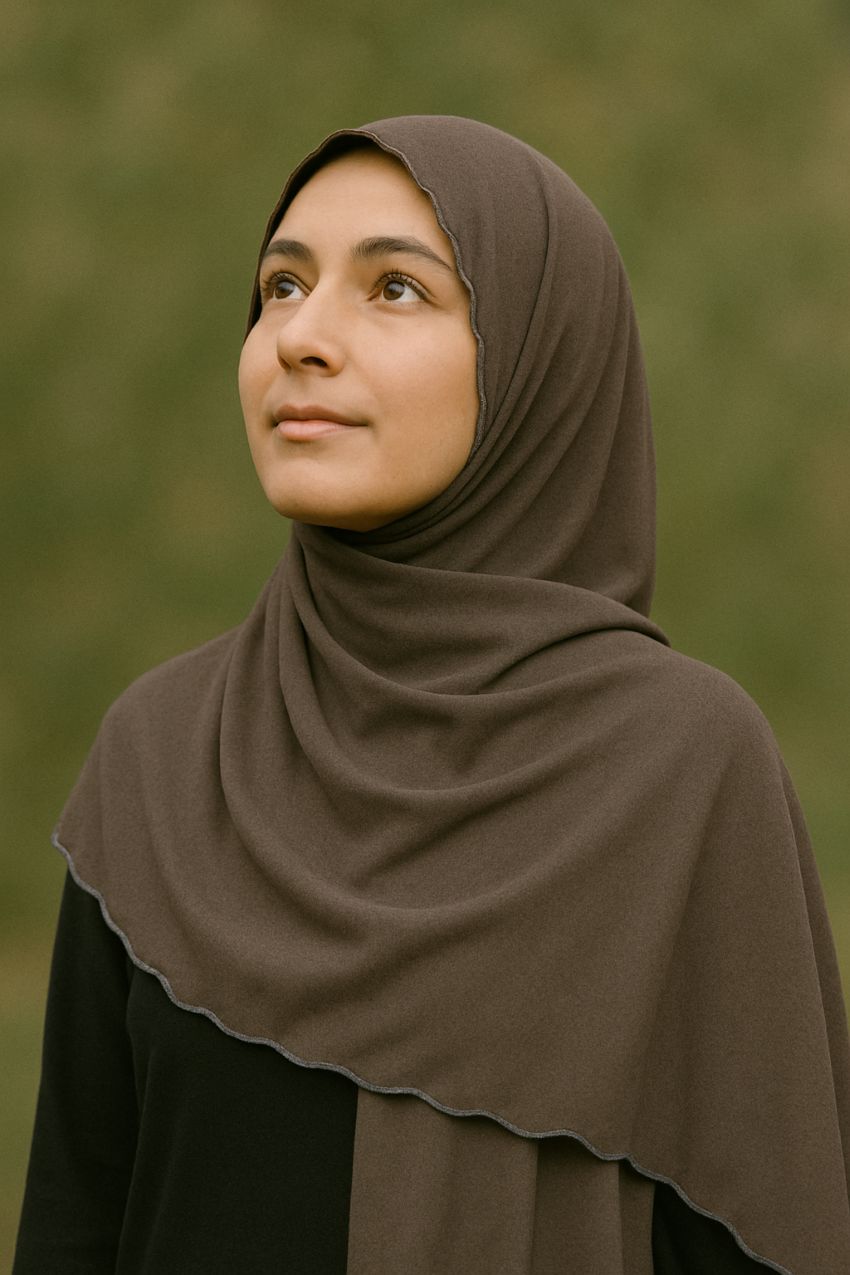 Premium Jersey Hijab met subtiele golfafwerking