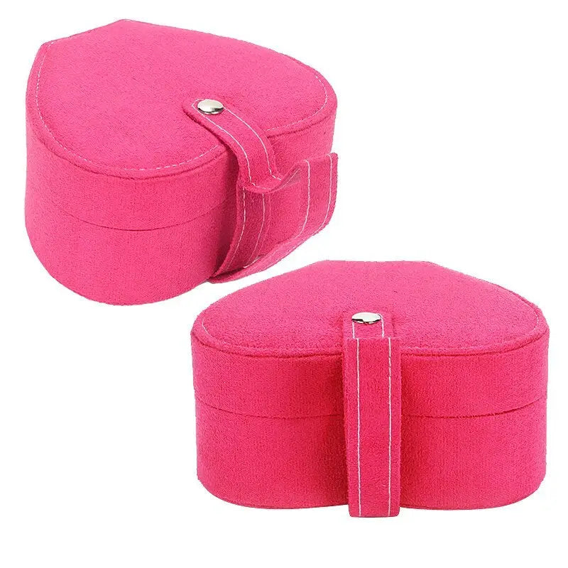 Portable Heart-Shaped Jewelry Storage Birthday Gift Jewelry Box - BRO Webshop