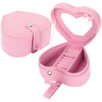 Portable Heart-Shaped Jewelry Storage Birthday Gift Jewelry Box - BRO Webshop