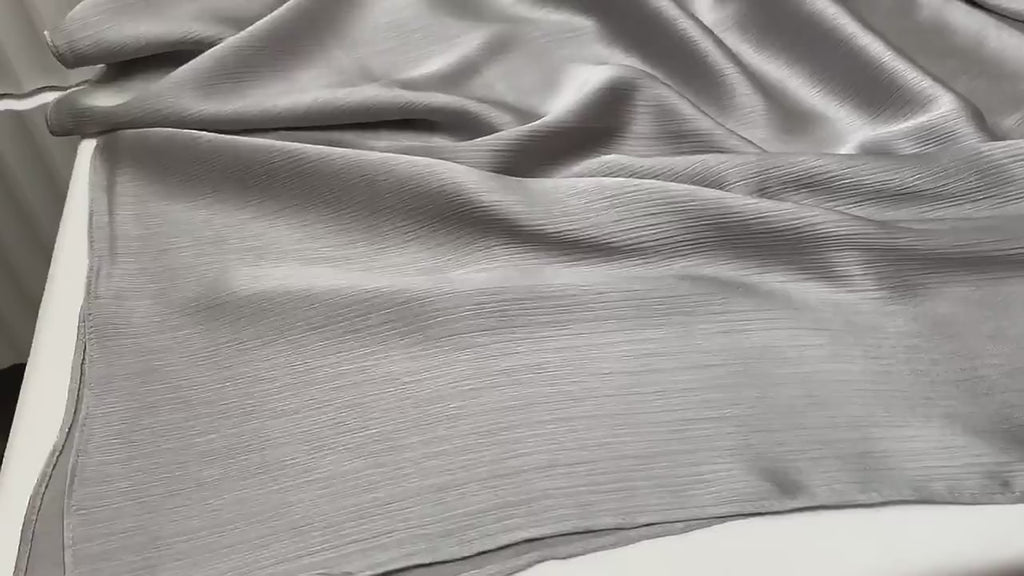 Hijab Satin Plissé