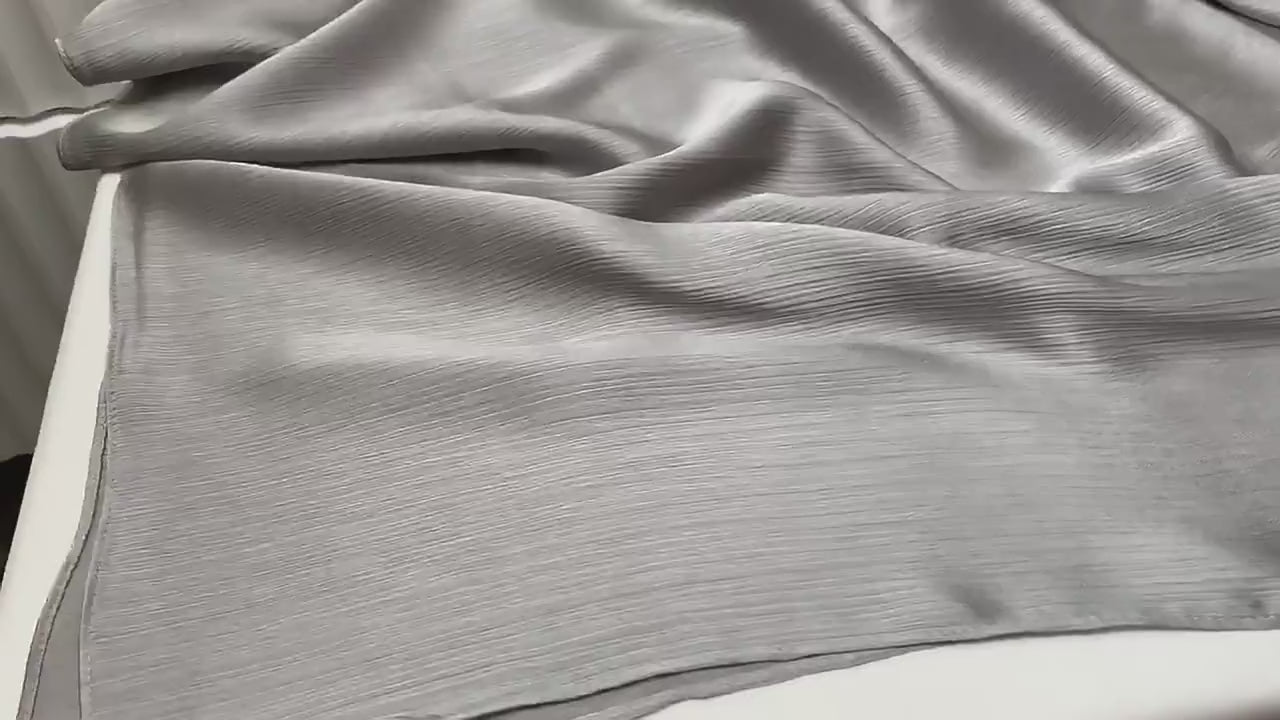 Satijnen Plissé Hijab