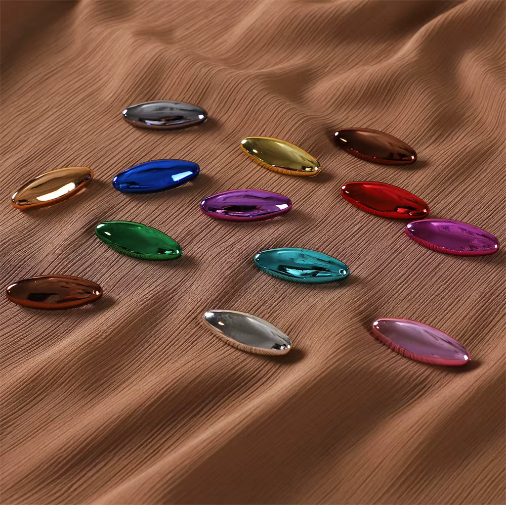 Premium Hijab Spelden Set - 8 Stuks Ovaal Neutrale Mix