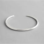 Simple Circle100% S925 sterling silver bangles - BRO Webshop
