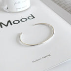 Simple Circle100% S925 sterling silver bangles - BRO Webshop