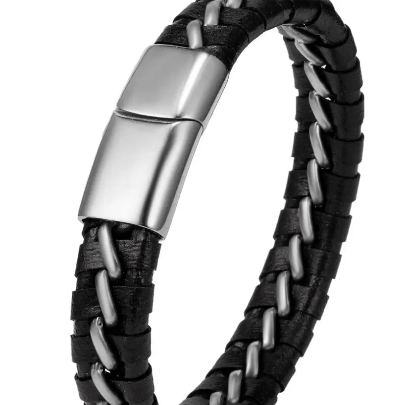 Woven leather bracelets for men - BRO Webshop