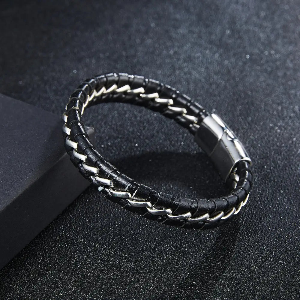 Woven leather bracelets for men - BRO Webshop